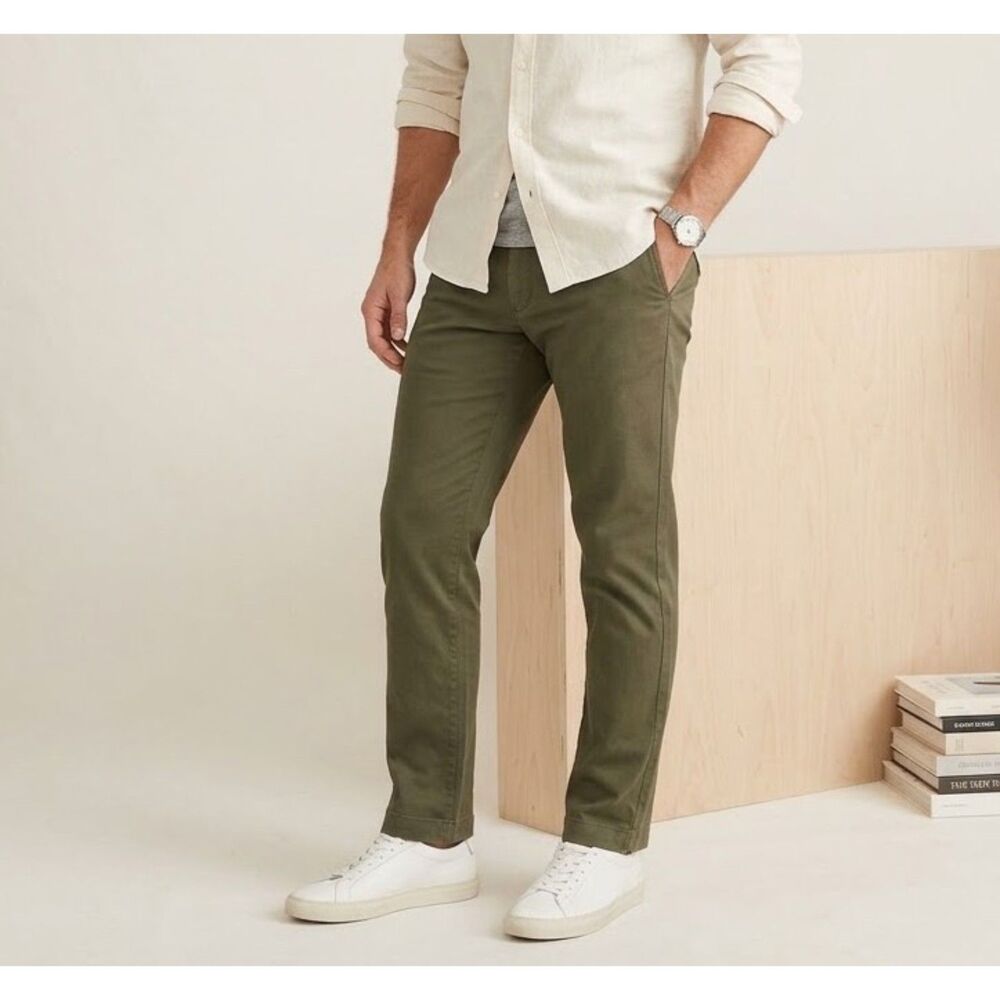 J. Crew Urban Khaki Chinos Straight Flex Timeless Neutral Men's Pants SZ 34x32